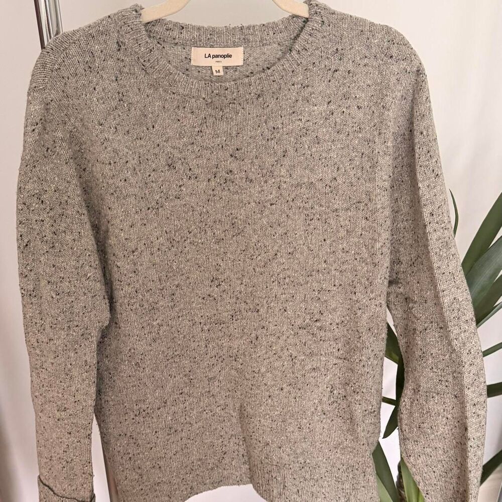 La Panoplie grey lambswool blend jumper size M